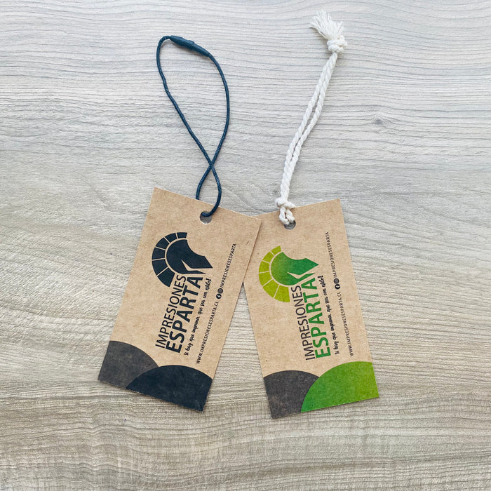 Etiqueta Hang tag Kraft 9x5 cm