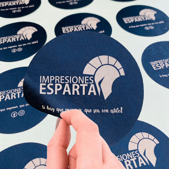 Adhesivo kraft circular 5 cm