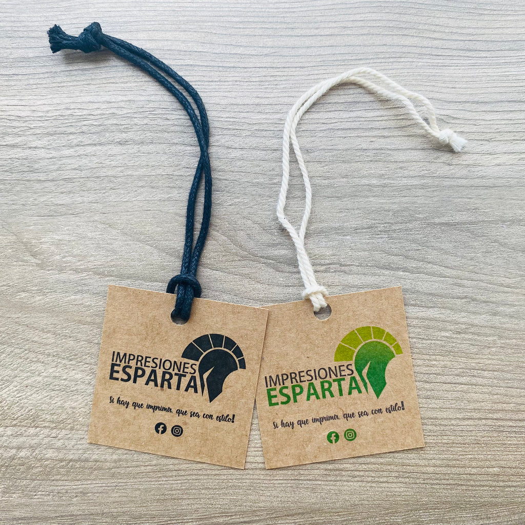 Etiqueta Hang tag Kraft 5x5 cm